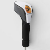 Halloween pompoen golfheadcover (Schuin)