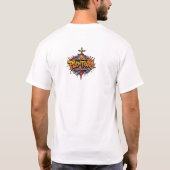 Halloween pompoen graffiti kunst T-shirt (Achterkant)