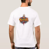 halloween pompoen graffiti kunst t-shirt (Achterkant)
