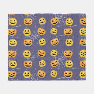 Halloween Pompoen - Grappig Patroon Fleece Deken