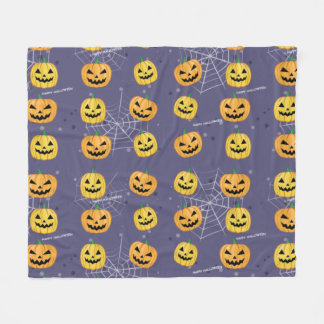 Halloween Pompoen - Grappig Patroon Fleece Deken