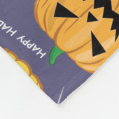 Halloween Pompoen - Grappig Patroon Fleece Deken (Hoek)