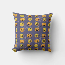 Halloween Pompoen - Grappig Patroon Kussen