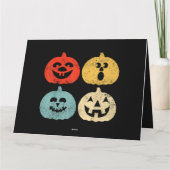  Halloween pompoen Grappig Retro Gift Kaart (Achterkant)