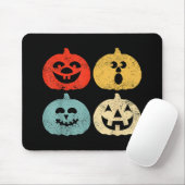 Halloween pompoen Grappig Retro Gift Muismat (Met muis)
