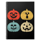  Halloween pompoen Grappig Retro Gift Notitieboek (Voorkant)