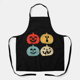 Halloween pompoen Grappig Retro Gift Schort