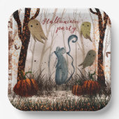 Halloween pompoen, grappig Spooky Mouse Paper Bord (Voorkant)