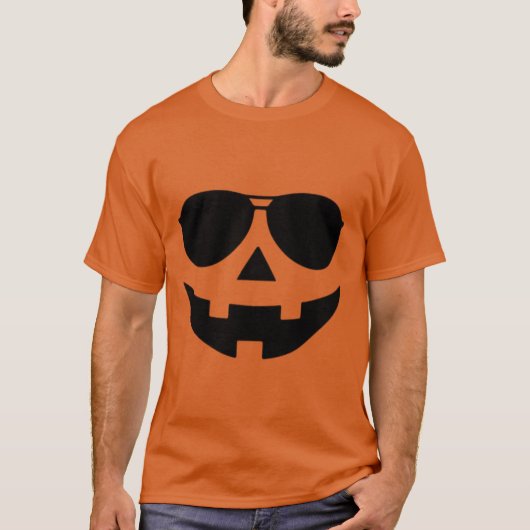 Halloween Pompoen Grappig T-shirt (Voorkant)