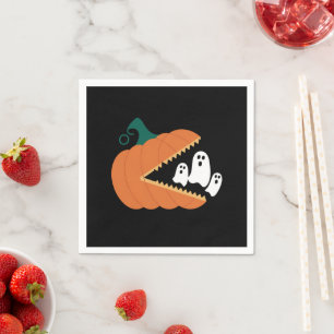 Halloween Pompoen Grappige Geesten Jongens Kindere Servet