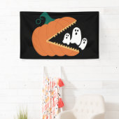 Halloween Pompoen Grappige Geesten Jongens Kindere Spandoek (Insitu)