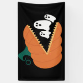Halloween Pompoen Grappige Geesten Jongens Kindere Spandoek (Verticaal)