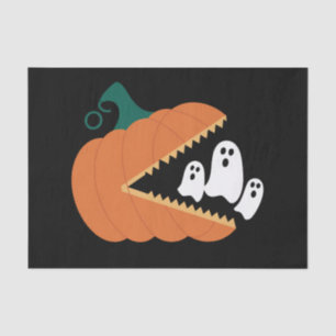 Halloween Pompoen Grappige Geesten Jongens Kindere Tissuepapier