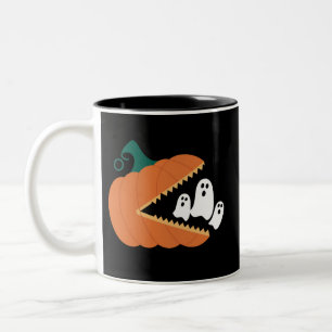 Halloween Pompoen Grappige Geesten Jongens Kindere Tweekleurige Koffiemok