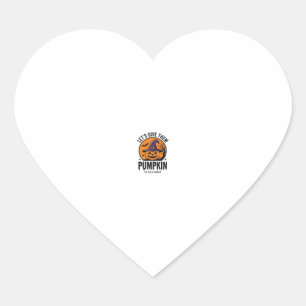 Halloween Pompoen Grappige Heksenhoed Spooky Retro Hart Sticker