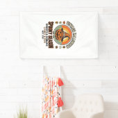 Halloween Pompoen Grappige Vintage Heksenhoed_1 Spandoek (Insitu)