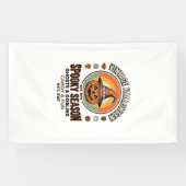 Halloween Pompoen Grappige Vintage Heksenhoed_1 Spandoek (Horizontaal)