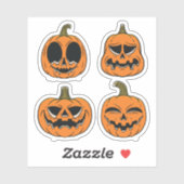 Halloween pompoen griezelige stickercollectie sticker (Vel)