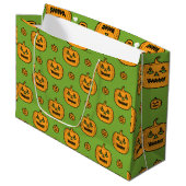 Halloween pompoen groot cadeauzakje (Voorkant Gekanteld)