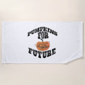 Halloween pompoen Halloween Strandlaken (Voorkant)