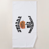 Halloween pompoen Halloween Strandlaken (Voorkant)