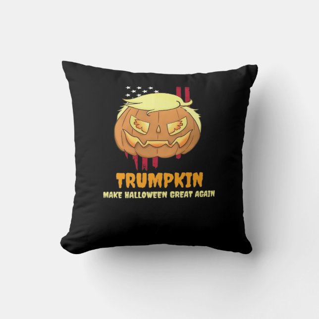 Halloween pompoen, Halloween-Trumpkin Kussen (Voorkant)