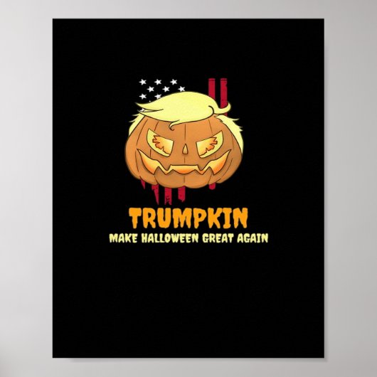 Halloween pompoen, Halloween-Trumpkin Poster (Voorkant)