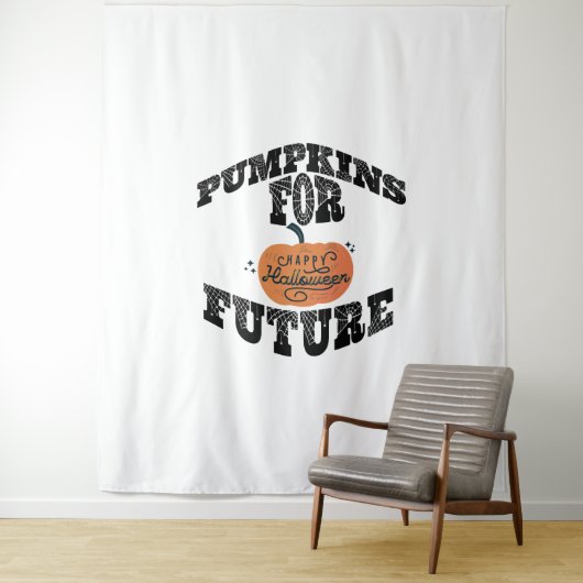 Halloween pompoen Halloween Wandkleed (In situ)