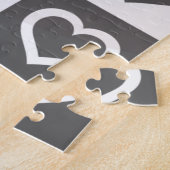 Halloween - pompoen - harten legpuzzel (Zijkant)
