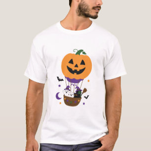 Halloween Pompoen Heet Lucht Ballon T-shirt