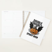 Halloween Pompoen Heks Dubbele Problemen Vintage D Planner (Display)