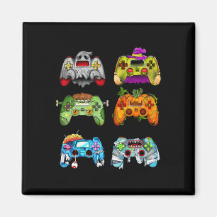 Halloween pompoen heks gaming controllers zombie magneet