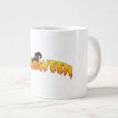 Halloween pompoen heks grote koffiekop (Voorkant rechts)