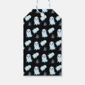 Halloween pompoen heks Pet geesten schattig zoet 1 Cadeaulabel (Achterkant)