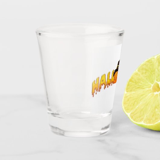 Halloween pompoen heks shot glas (Links)
