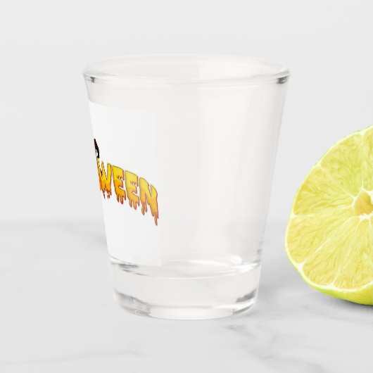 Halloween pompoen heks shot glas (Rechts)
