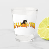 Halloween pompoen heks shot glas (Voorkant)