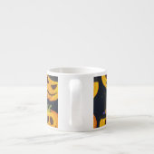 Halloween pompoen: heksenpatroon espresso kop (Achterkant)