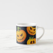 Halloween pompoen: heksenpatroon espresso kop (Rechts)