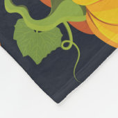 Halloween pompoen:  heksenpatroon fleece deken (Hoek)