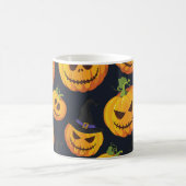 Halloween pompoen:  heksenpatroon koffiemok (Center)