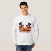 Halloween Pompoen Heren T-Shirt (Voorkant volledig)