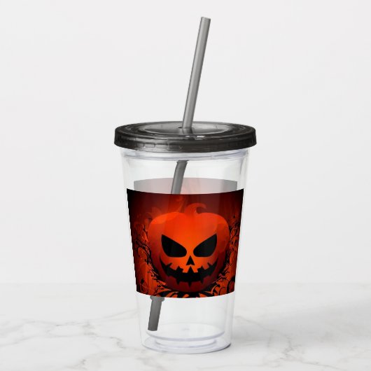 Halloween/Pompoen/herfst/herfst Acryl Drinkbeker (Achterkant)
