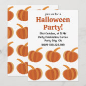 Halloween Pompoen Herfst Herfst Halloween Kaart (Voorkant / Achterkant)