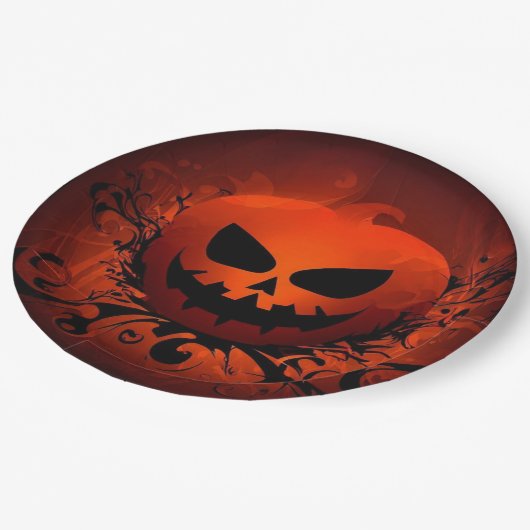 Halloween/Pompoen/herfst/herfst Papieren Bordje (Gekanteld)