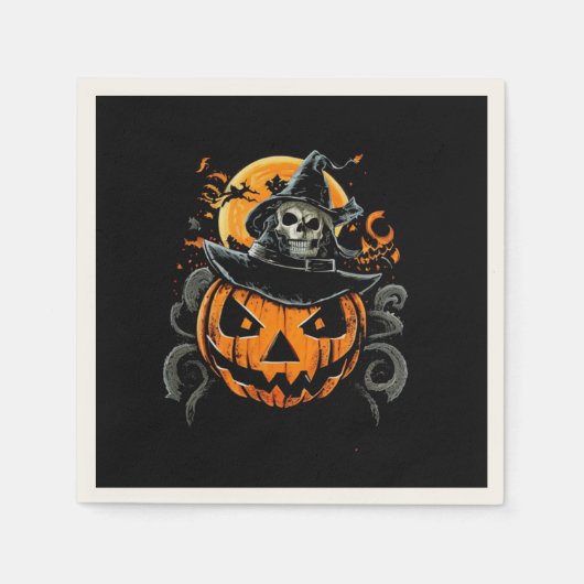 Halloween/pompoen/herfst/herfst servet (Voorkant)