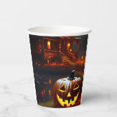 Halloween/Pompoen/Herfst Papieren Bekers (Achterkant)