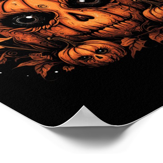 Halloween Pompoen Herfst Thanksgiving Herfst 1 Poster (Hoek)