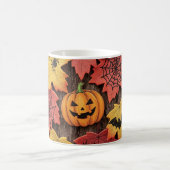 Halloween pompoen & herfstbladeren koffie Mok (Center)