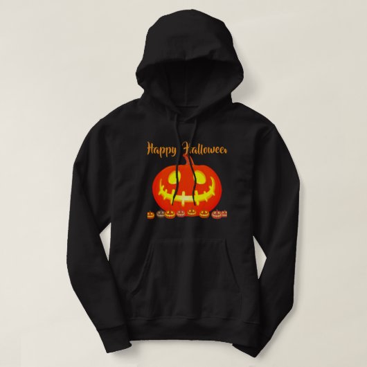 HALLOWEEN POMPOEN HOODIE (Design voorkant)